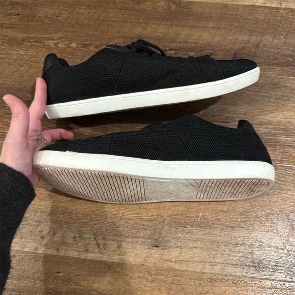 Zara Men's Black Knit Sneakers EU 44 US 10.5 Lace-Up Casual Minimalist Capsule - Picture 7 of 9